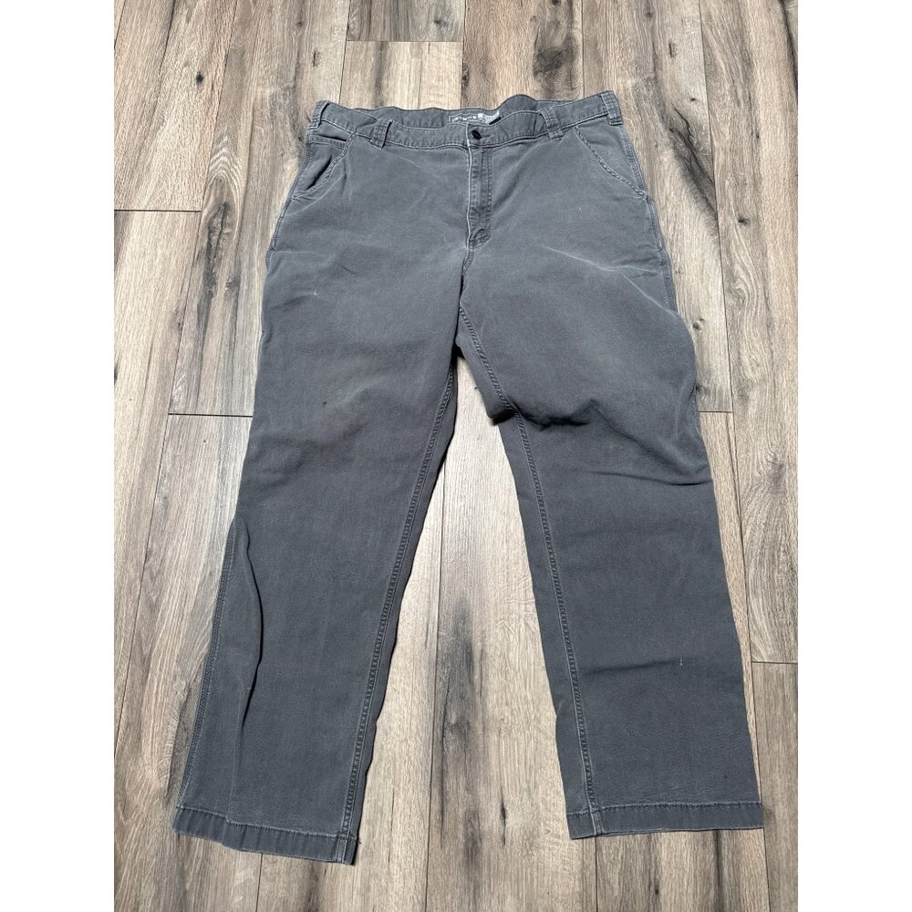 Carhartt Mens Grey Relaxed Fit Work Pants 40x32 (36x 29)